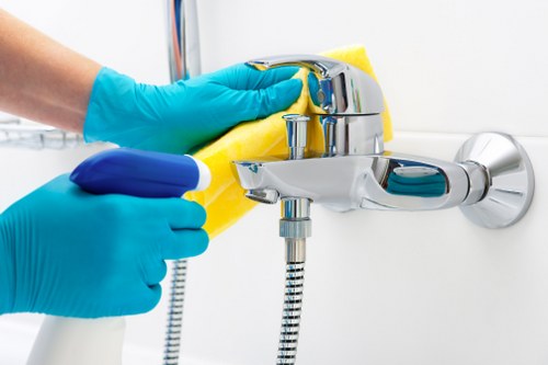 PPE and safety tools arranged for professional carpet cleaning