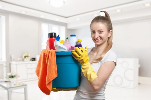 Illustration of encrypted carpet cleaning payment processing